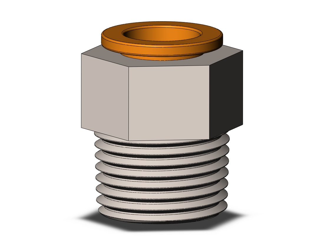 SMC KQ2H11-36N fitting, male connector, ONE-TOUCH FITTING (sold in packages of 10; price is per piece)