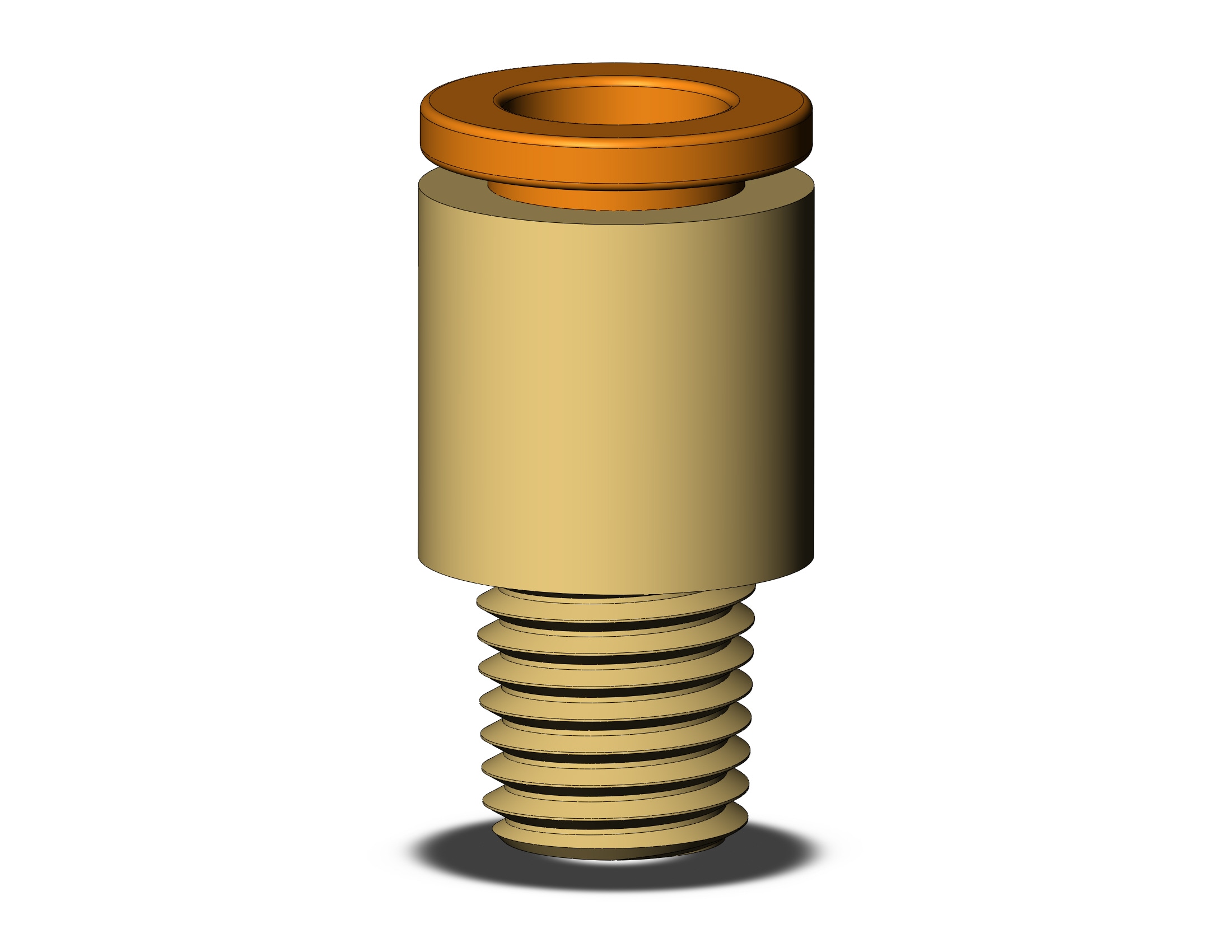 SMC KQ2S07-33A fitting, hex hd male connector, ONE-TOUCH FITTING