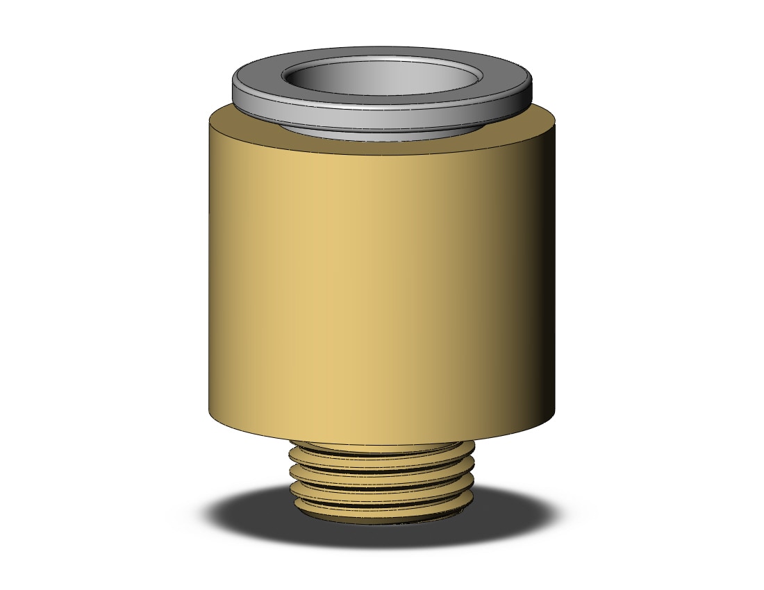 SMC KQ2S10-01AP fitting, hex hd male connector, ONE-TOUCH FITTING