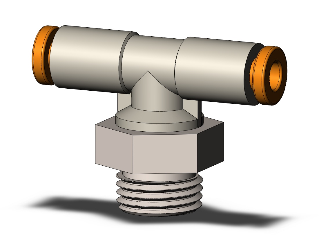 SMC KQ2T01-34NP fitting, branch tee, ONE-TOUCH FITTING