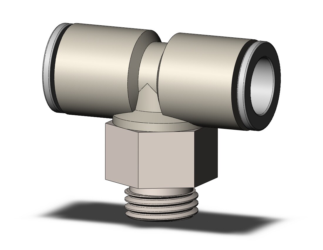 SMC KQ2T10-G02N fitting, branch tee, ONE-TOUCH FITTING (sold in packages of 5; price is per piece)