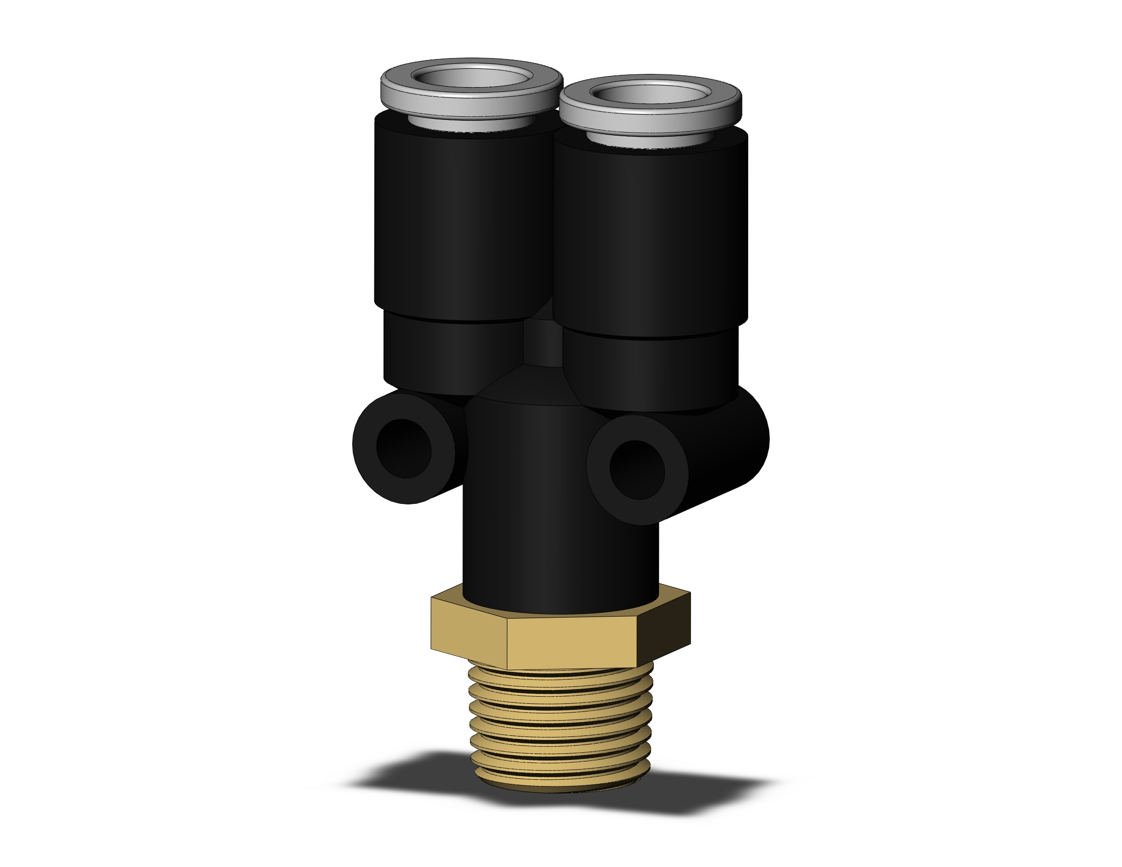 SMC KQ2U06-01AS-X35 fitting, branch y, ONE-TOUCH FITTING