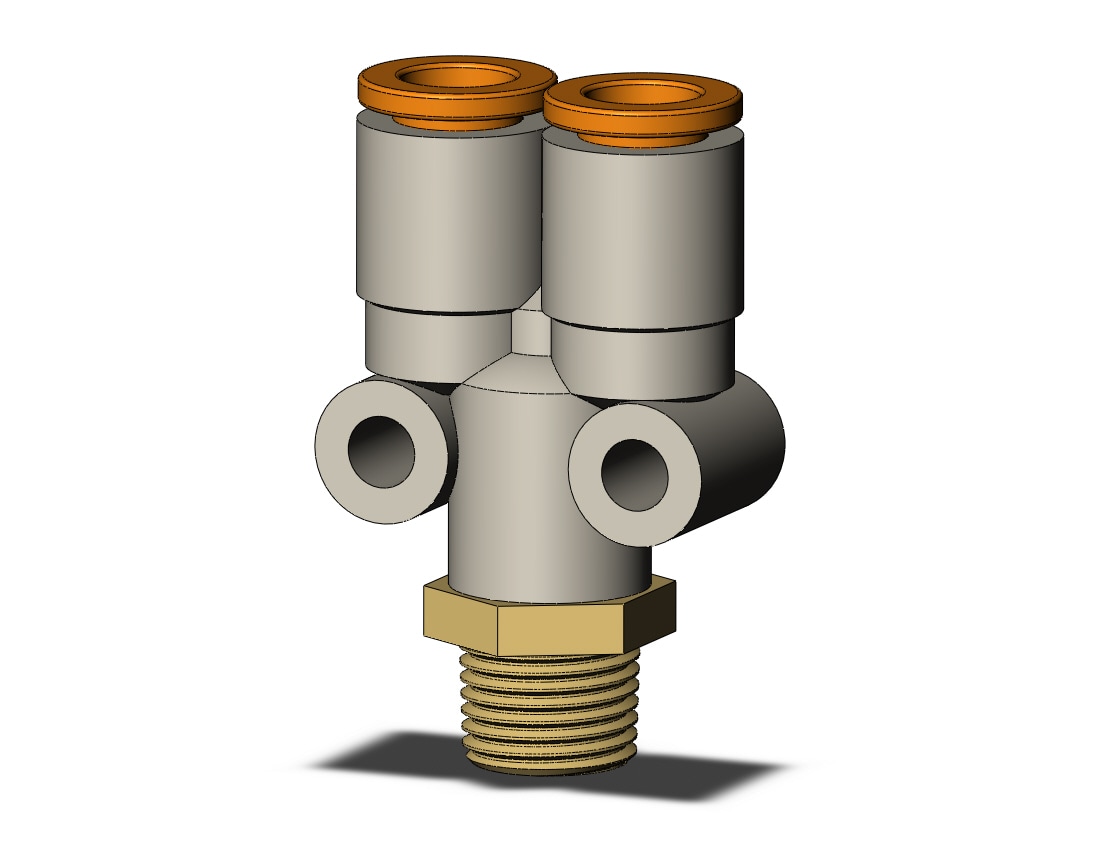 SMC KQ2U07-01A fitting, branch y, ONE-TOUCH FITTING