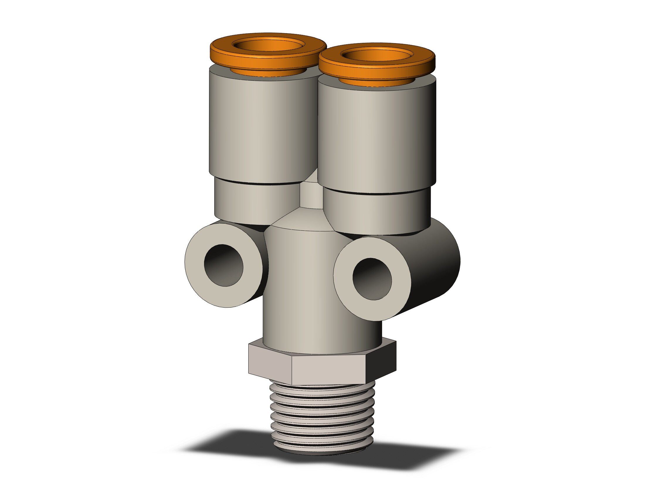 SMC KQ2U07-01NS fitting, branch y, ONE-TOUCH FITTING