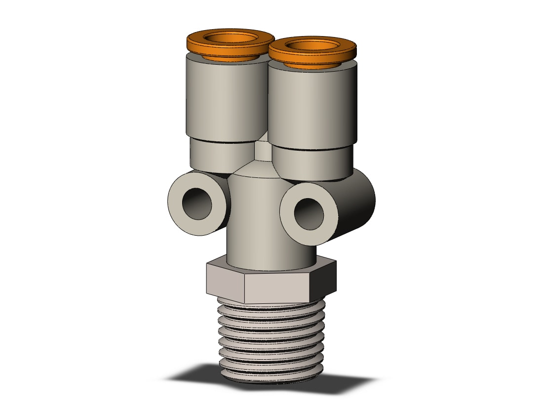 SMC KQ2U07-02NS fitting, branch y, ONE-TOUCH FITTING