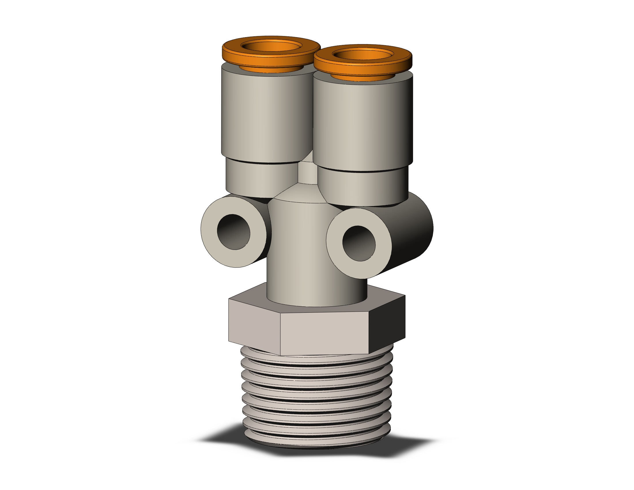 SMC KQ2U07-03NS fitting, branch y, ONE-TOUCH FITTING