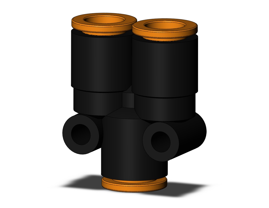 SMC KQ2U09-00A-X35 fitting ,union y, ONE-TOUCH FITTING