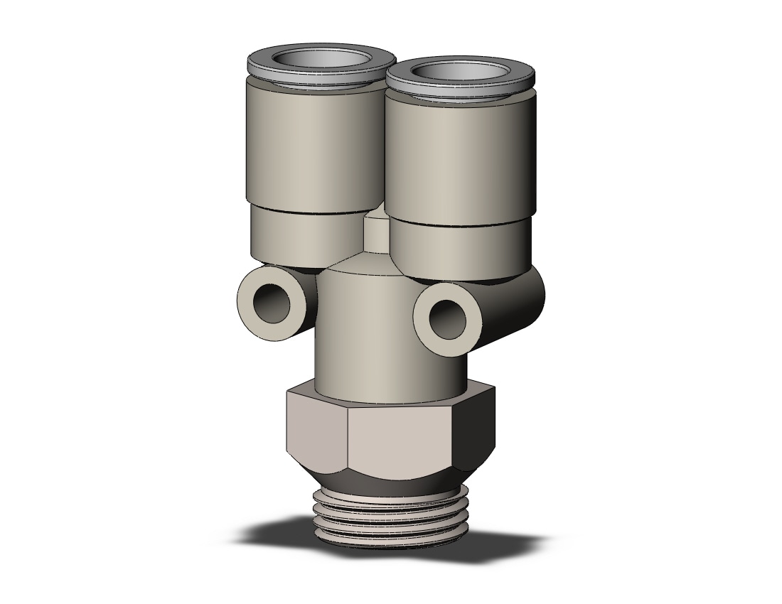 SMC KQ2U10-U03N fitting, brancy y, KQ2(UNI) ONE TOUCH UNIFIT (sold in packages of 10; price is per piece)