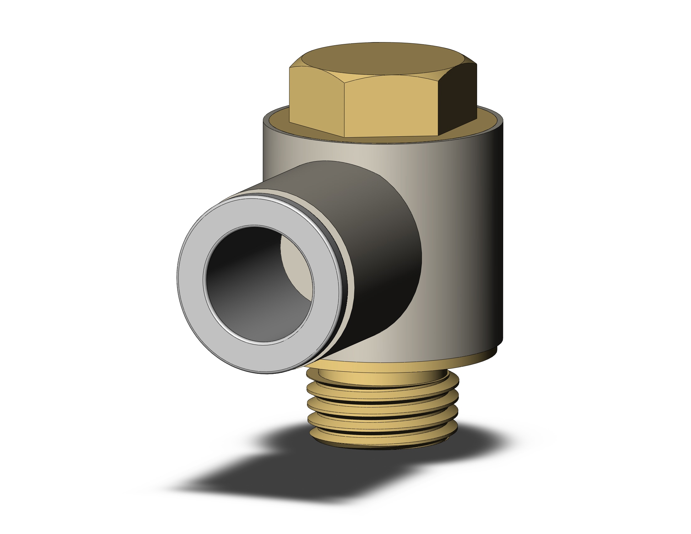 SMC KQ2V10-02AP fitting, uni male elbow, ONE-TOUCH FITTING