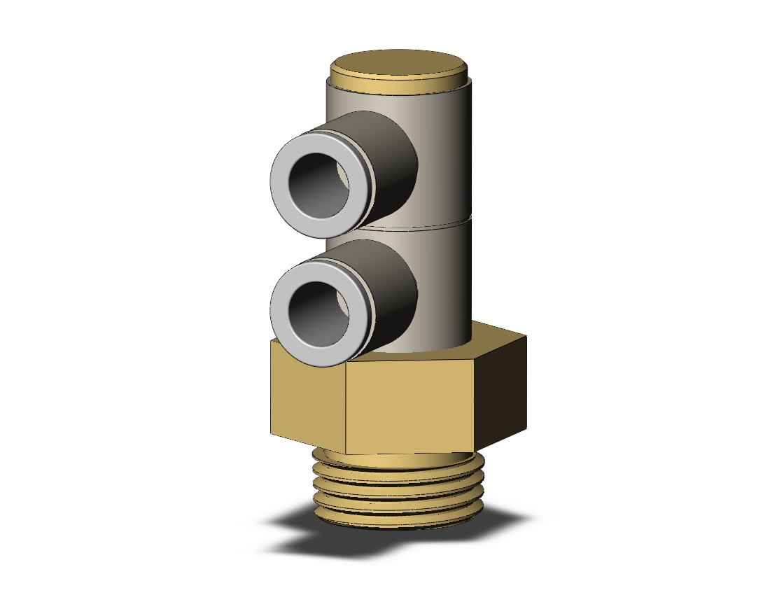 SMC KQ2VD08-04AP fitting, dble uni male elbow, ONE-TOUCH FITTING