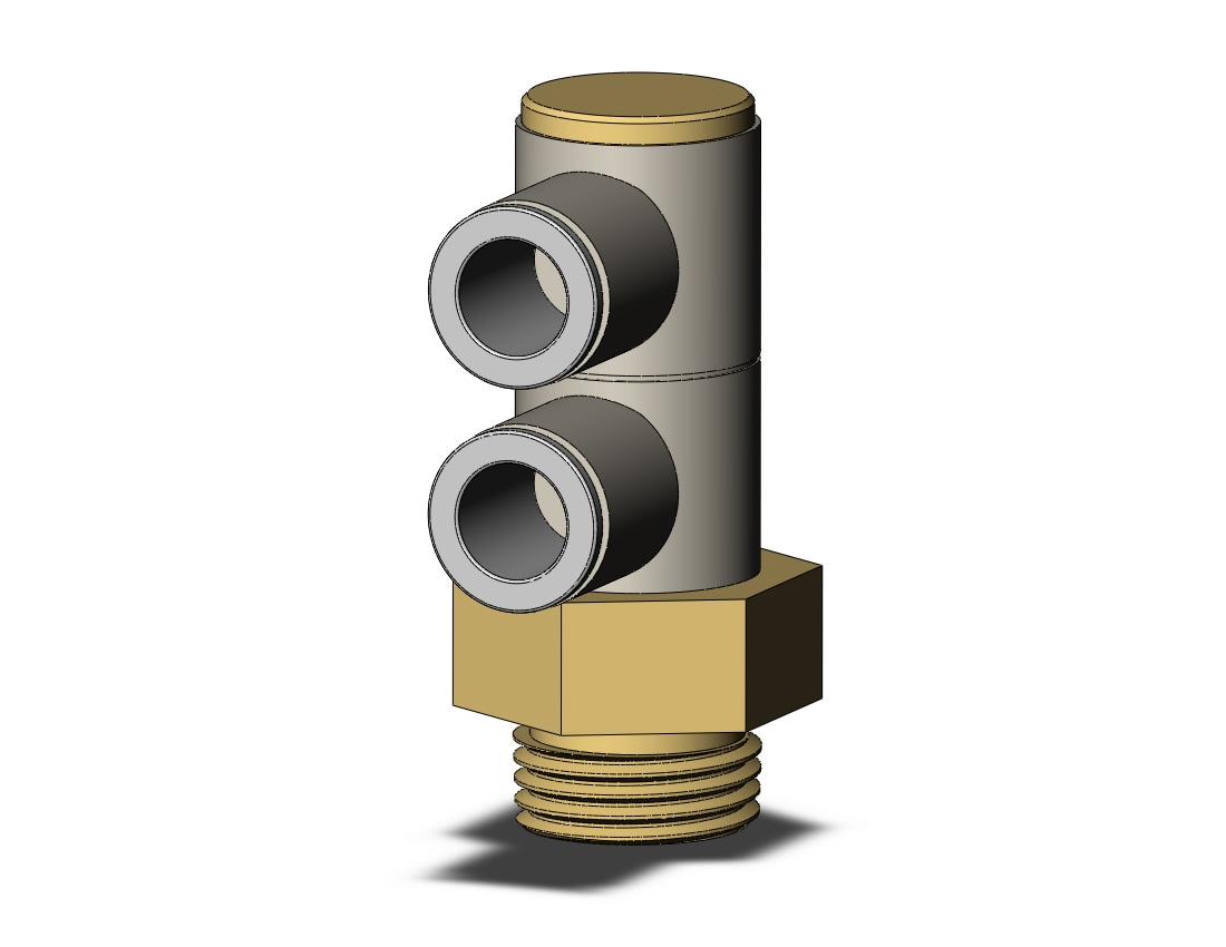 SMC KQ2VD10-04AP fitting, dble uni male elbow, ONE-TOUCH FITTING