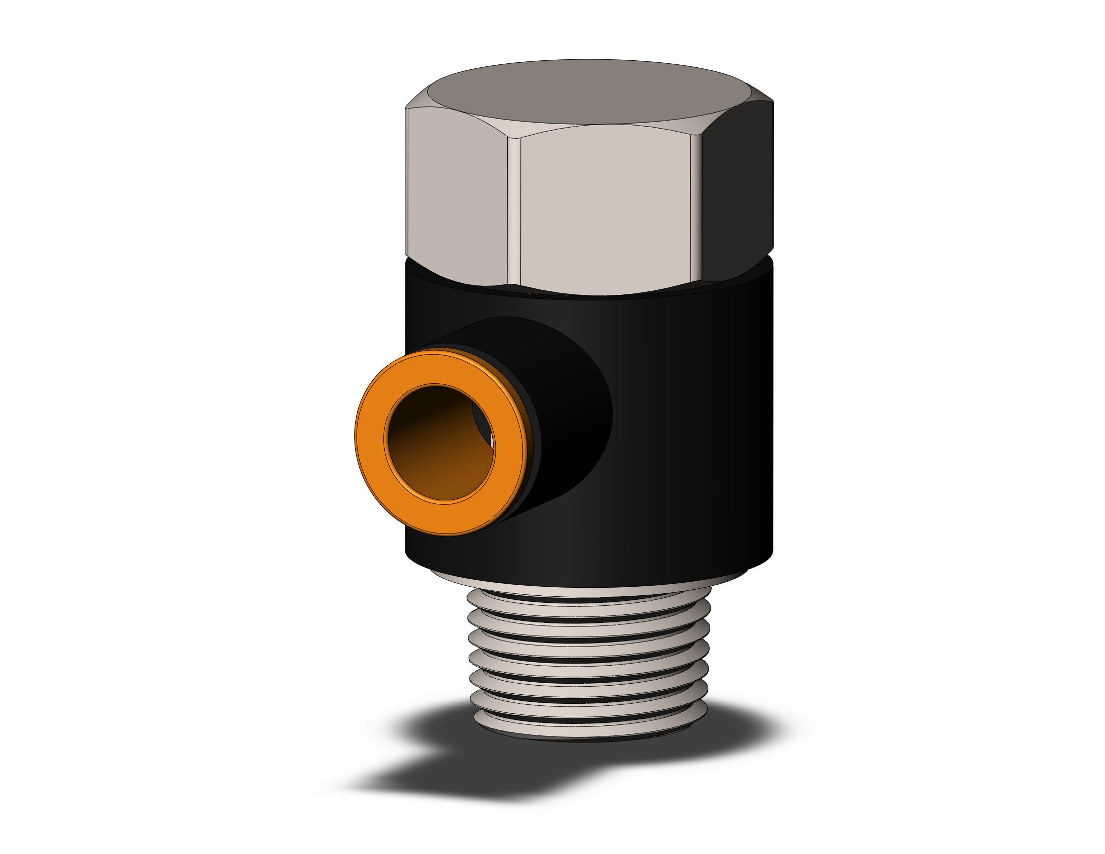 SMC KQ2VF09-36NS-X35 fitting, uni male elbow, ONE-TOUCH FITTING