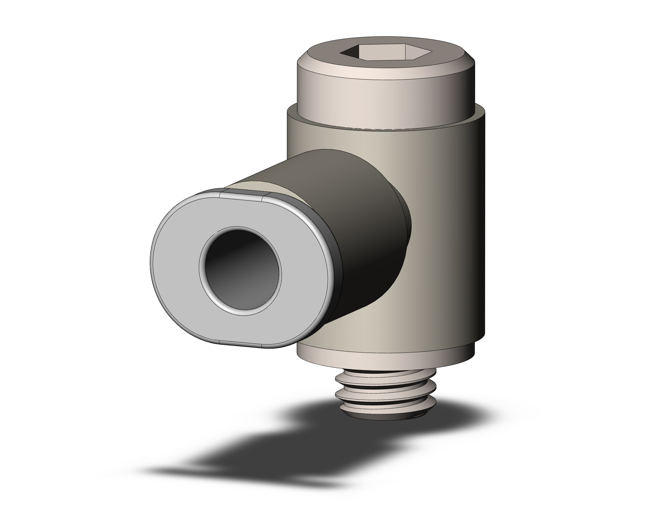 SMC KQ2VS04-M5N1 fitting, hex hd uni male elbo, KQ2 FITTING (sold in packages of 10; price is per piece)