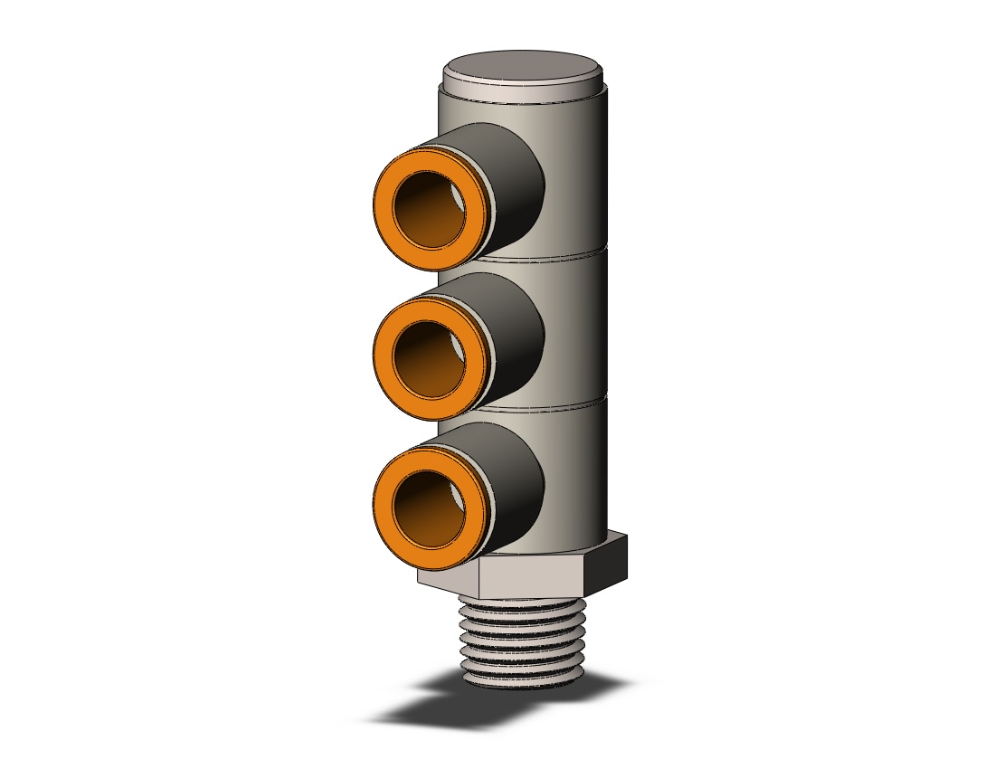 SMC KQ2VT09-35NS fitting, tple uni male elbow, ONE-TOUCH FITTING