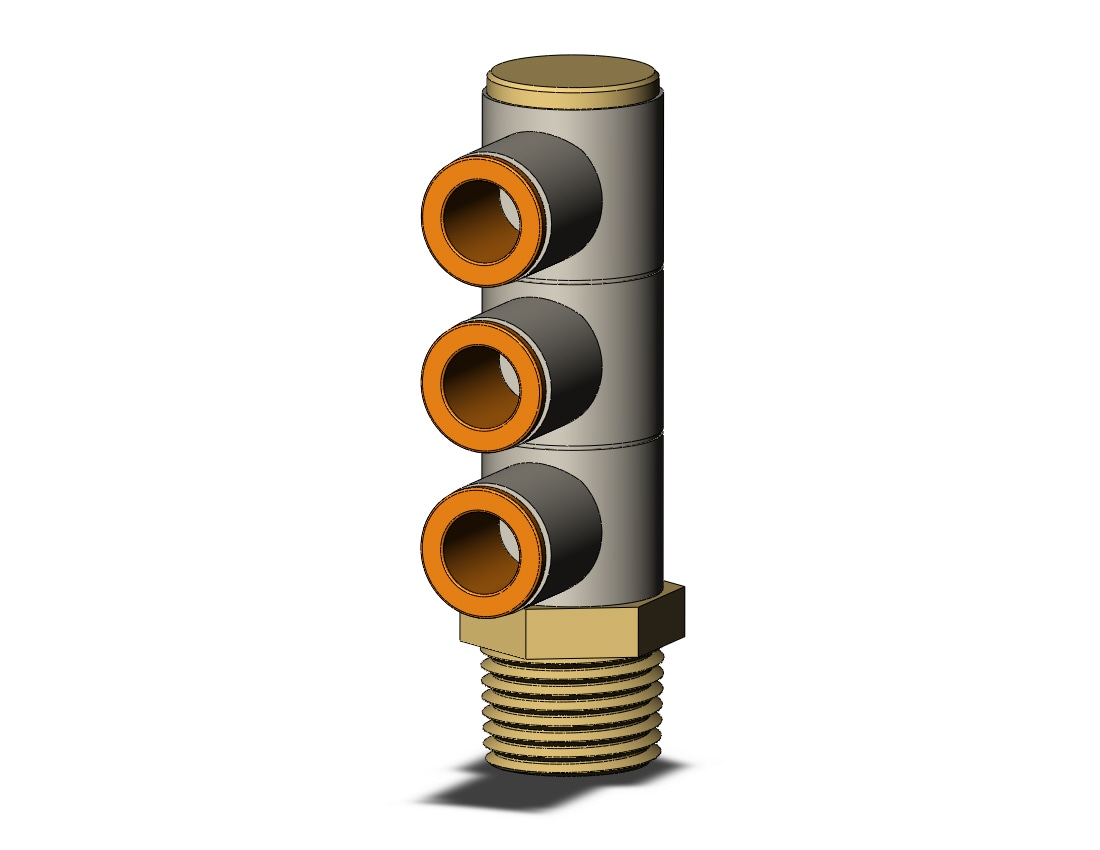 SMC KQ2VT11-37A fitting, tple uni male elbow, ONE-TOUCH FITTING