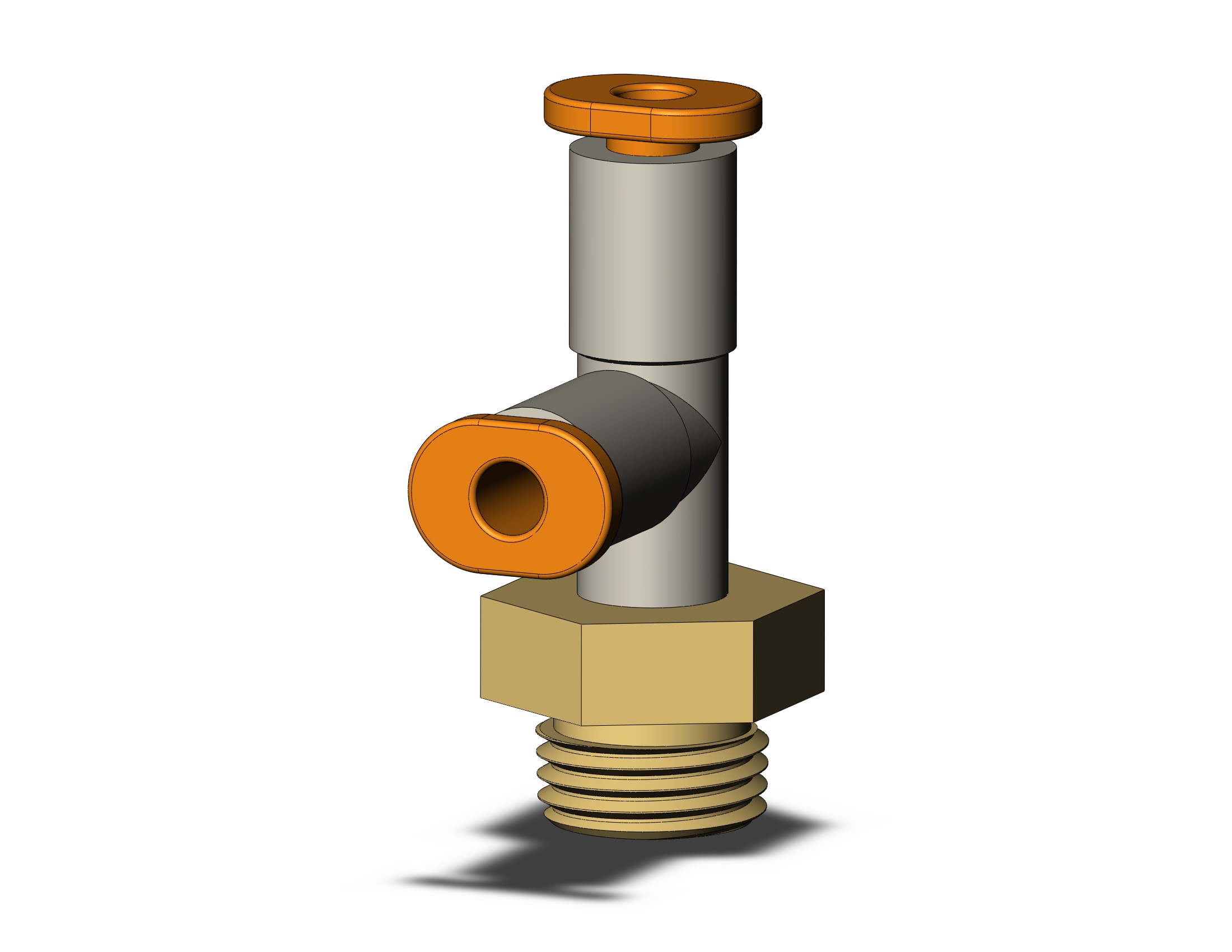 SMC KQ2Y01-34AP1 fitting, male run tee, ONE-TOUCH FITTING