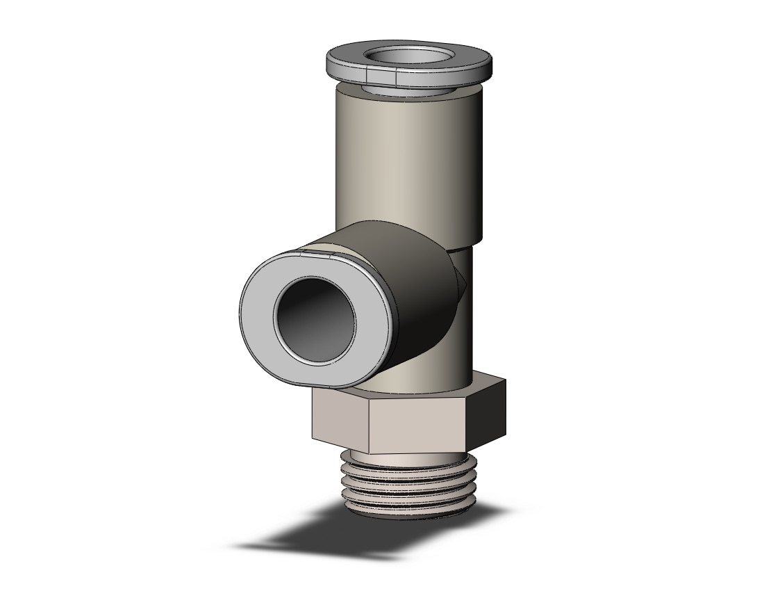 SMC KQ2Y06-01NP1 fitting, male run tee, ONE-TOUCH FITTING