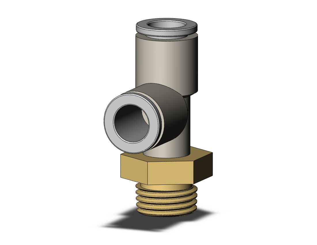 SMC KQ2Y08-02AP fitting, male run tee, ONE-TOUCH FITTING