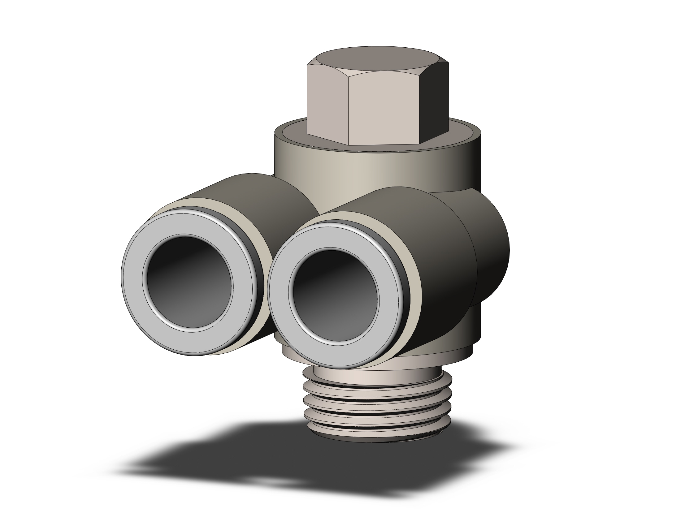 SMC KQ2Z06-01NP fitting, br uni male elbow, ONE-TOUCH FITTING