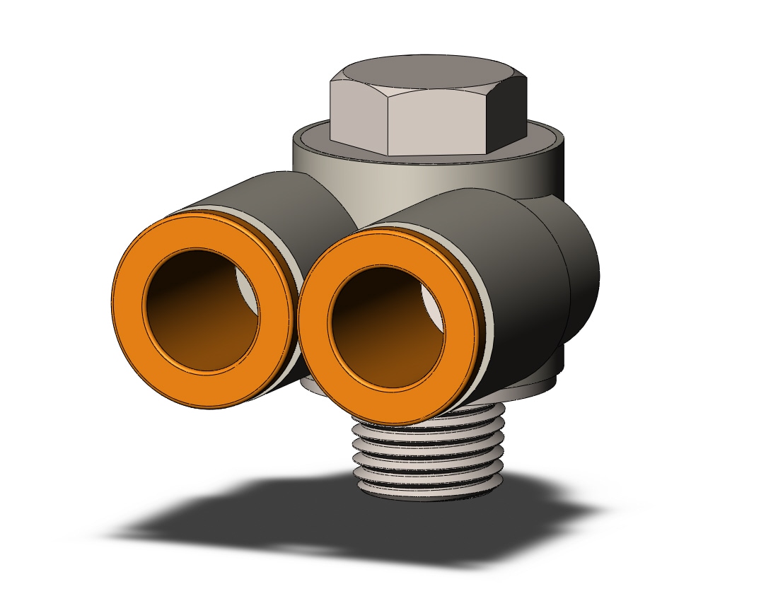 SMC KQ2Z09-34NS fitting, br uni male elbow, ONE-TOUCH FITTING