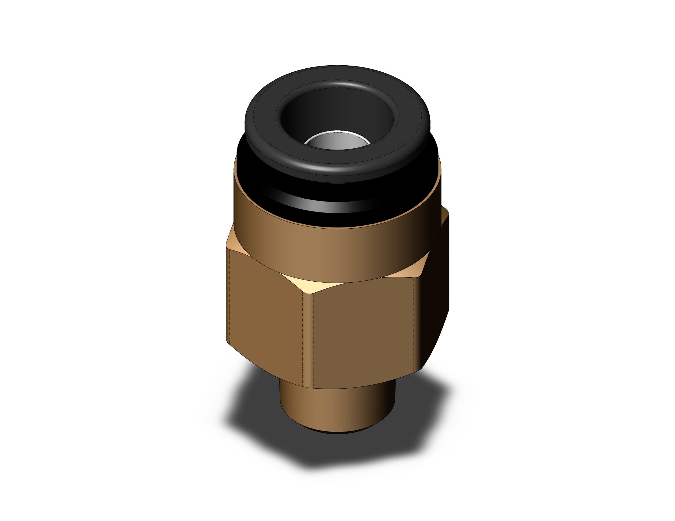 SMC KV2H11-34S fitting, male connector, KV2 FITTING