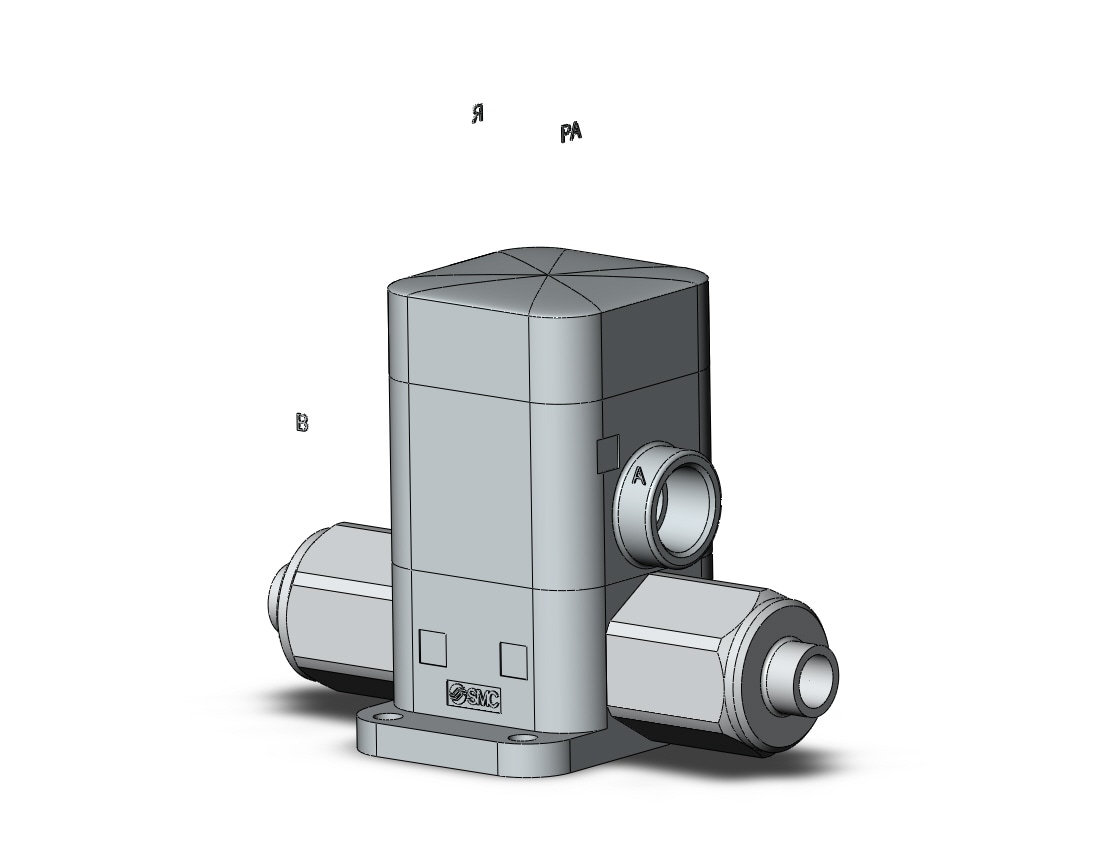 SMC LVC20-S07-Z fluoropolymer, valve, FLUOROPOLYMER VALVES and REG