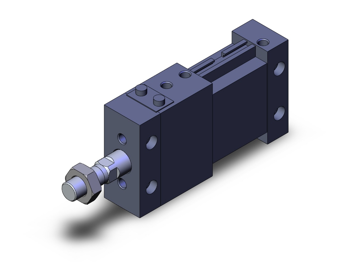 SMC MDLUB25-10DM-B cyl, plate, with lock, auto-sw, MLU PLATE CYLINDER