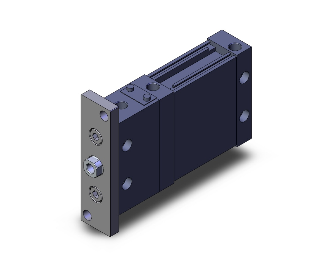 SMC MDLUF40-40D-F cyl, plate, with lock, MLU PLATE CYLINDER