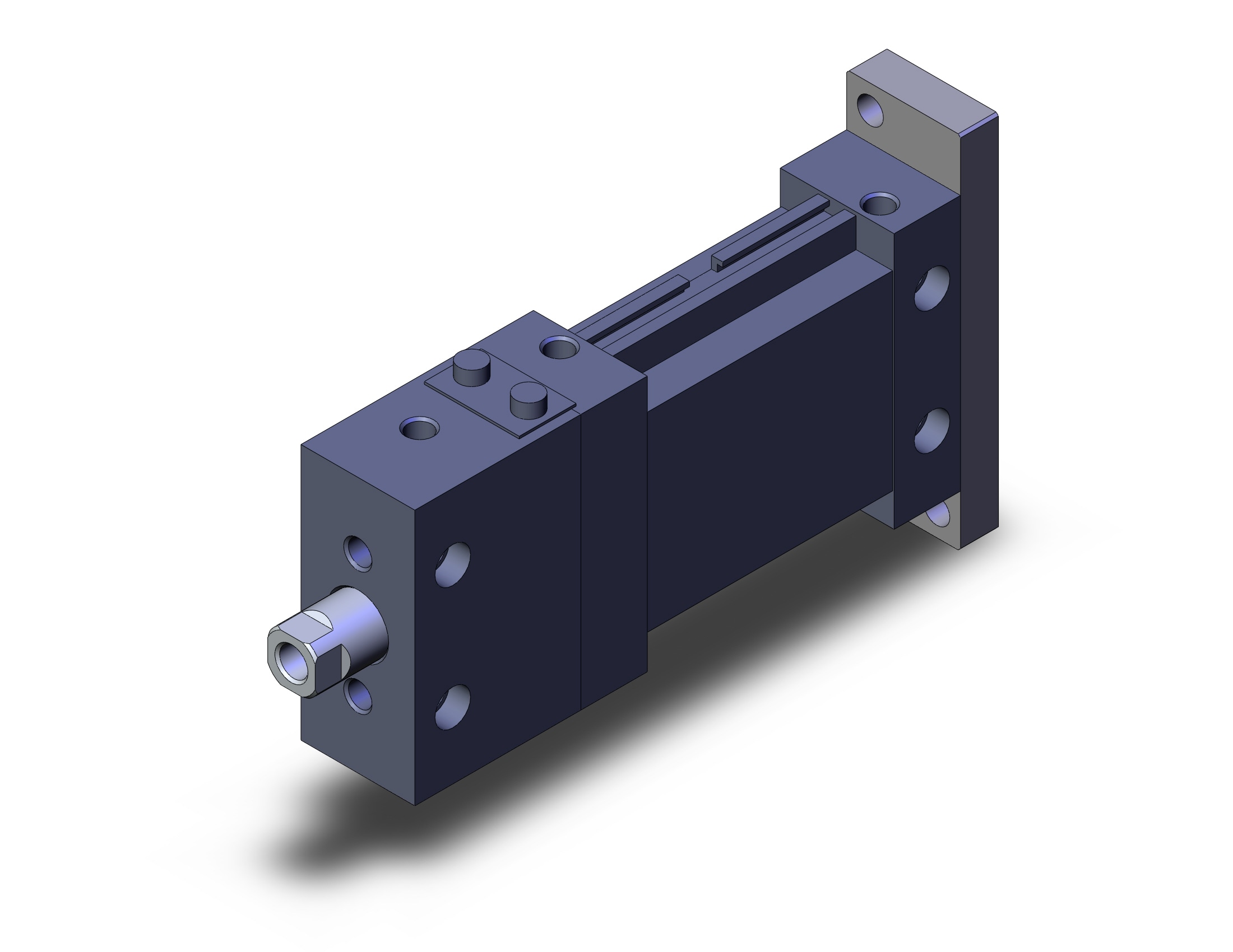 SMC MDLUG25-25D-F cyl, plate, with lock, auto-sw, MLU PLATE CYLINDER