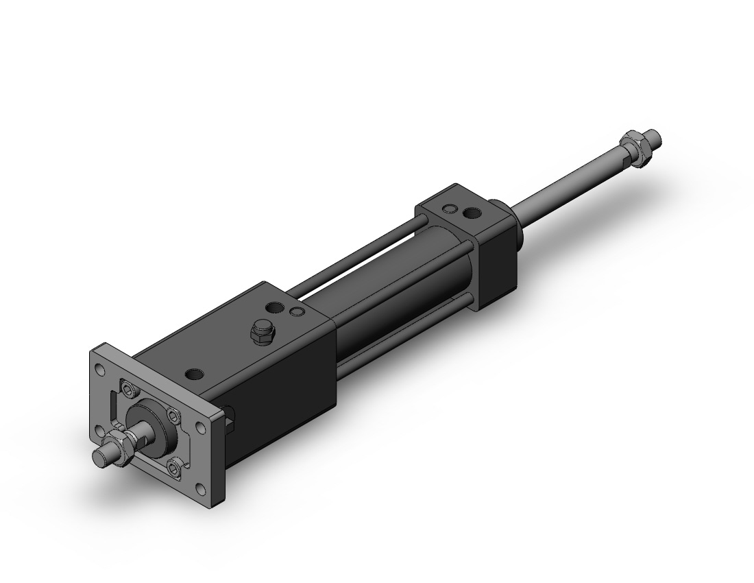 SMC MDNBWF32TF-75-D cyl, w/lock, MNB CYLINDER WITH FINELOCK