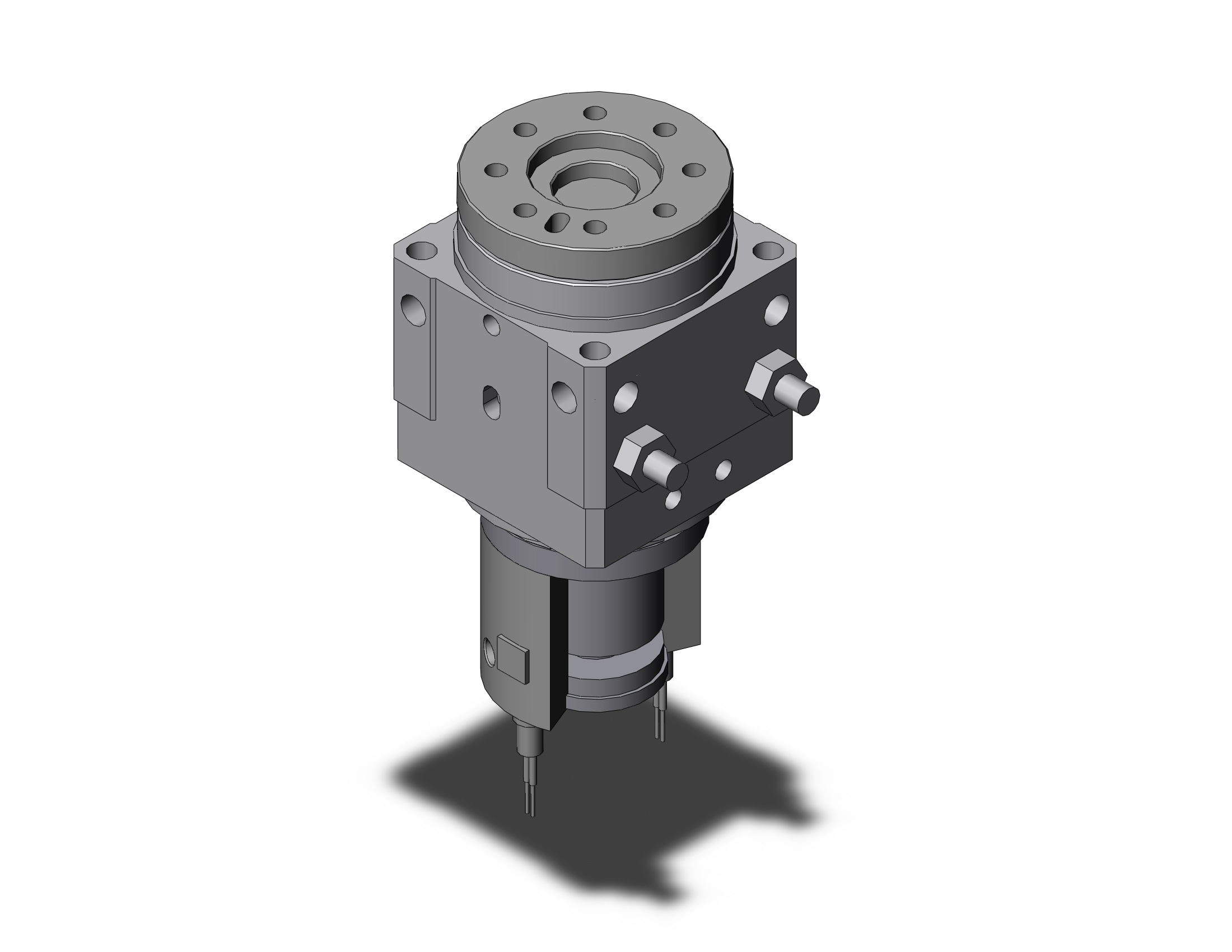 SMC MDSUA1-180S-S9PSAPC cyl, rotary table, sgl vane, MSU ROTARY ACTUATOR W/TABLE