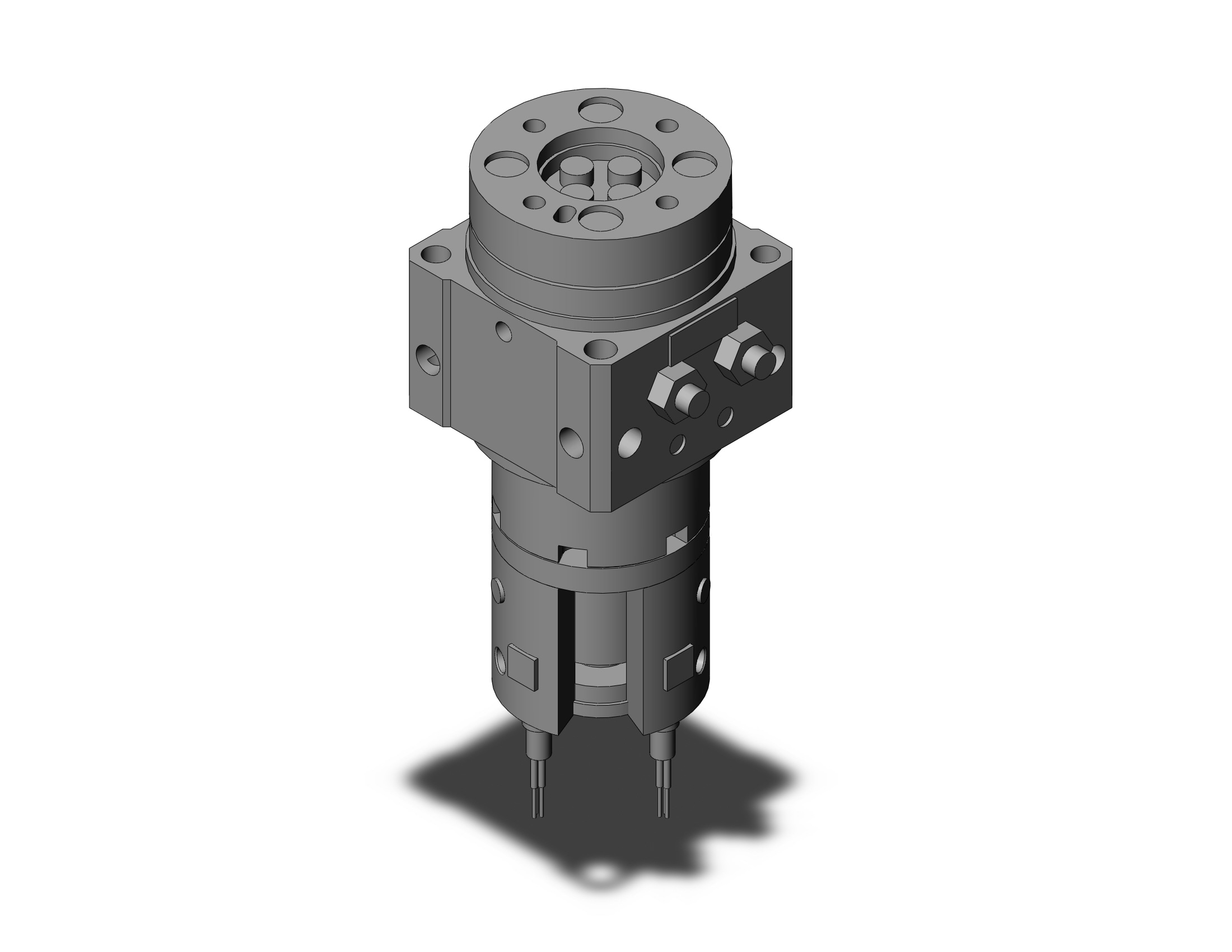 SMC MDSUB1-90D-S9PLS cyl, rotary table, dbl vane, MSU ROTARY ACTUATOR W/TABLE