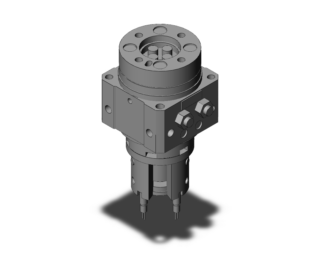 SMC MDSUB3-90D-90A cyl, rotary table, dbl vane, MSU ROTARY ACTUATOR W/TABLE