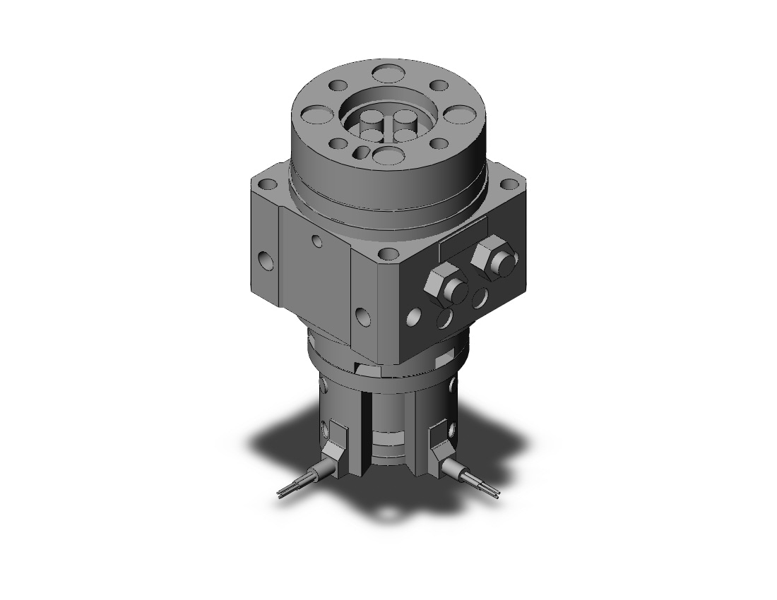 SMC MDSUB3-90D-S99V cyl, rotary table, dbl vane, MSU ROTARY ACTUATOR W/TABLE