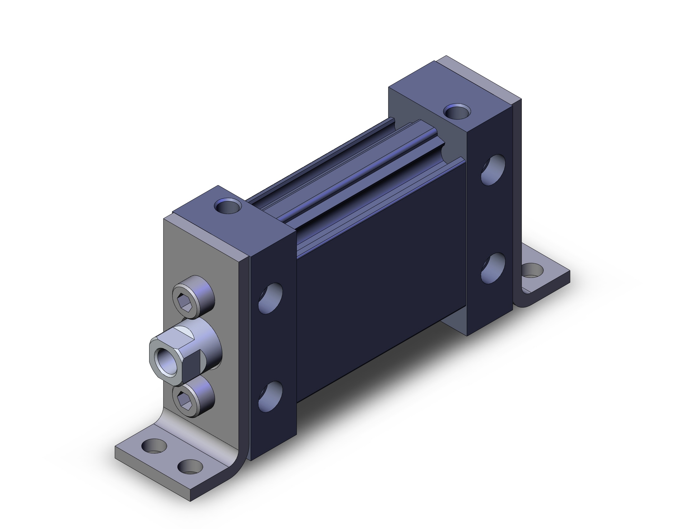 SMC MDUL25-25DZ cyl, compact, plate, MU COMPACT CYLINDER