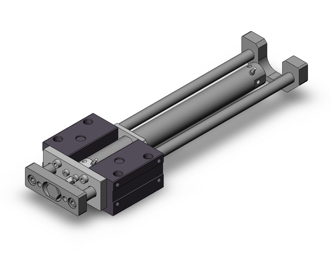 SMC MGCLB20-200-R cyl, guide, bearing, MGCL/MGCM GUIDED CYLINDER