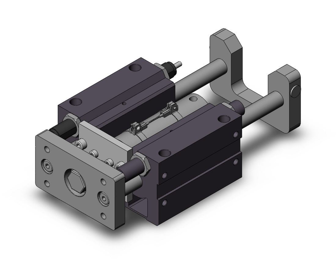 SMC MGGLB40-75-M9NW 40mm mgg ball bearing, MGG GUIDED CYLINDER