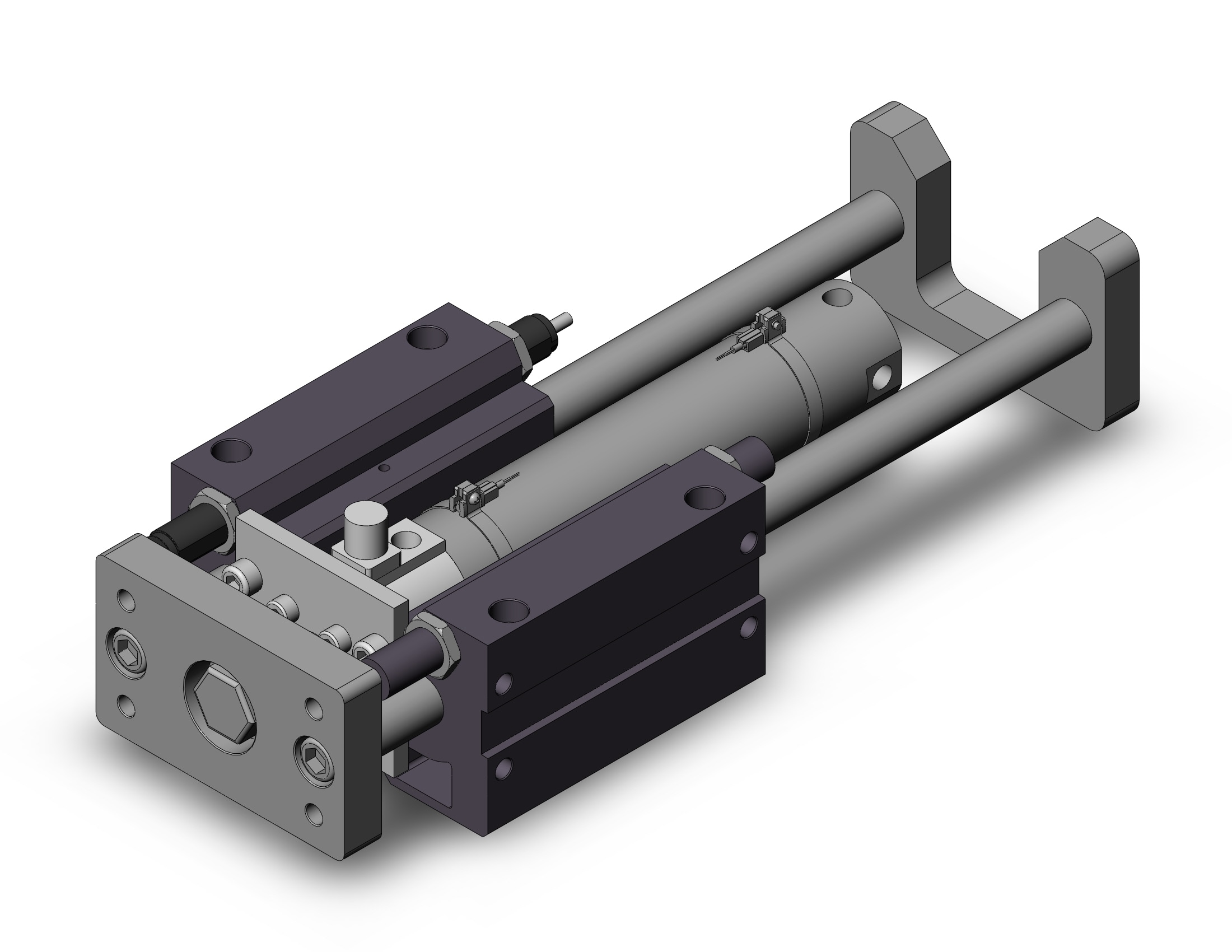 SMC MGGMB50-200-RL-M9BL 50mm mgg slide bearing, MGG GUIDED CYLINDER