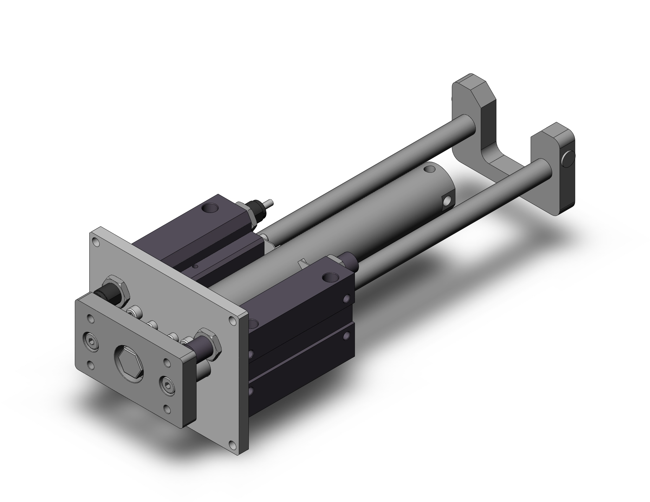 SMC MGGMF40TN-250 40mm mgg slide bearing, MGG GUIDED CYLINDER