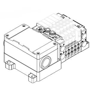 SMC SS5Y3-12T-03U-ND manifold, NEW SY3000 MFLD