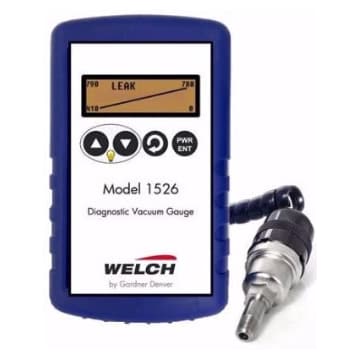 Welch Diagnostic Vacuum Gauge Model 1526 - BATTERY OPERATED MILLITORR VACUUM GAUGE