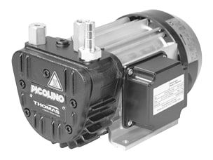 DTE6 (115v) Thomas / Rietschle DTE 6 (115v, 1-ph) Oil-less Rotary Vane Compressor