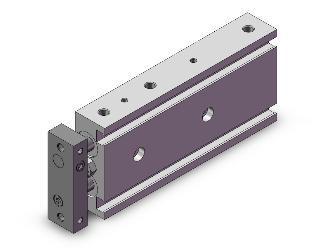 SMC 10-CXSL10-40 cyl, guide, clean room, GUIDED CYLINDER-10-