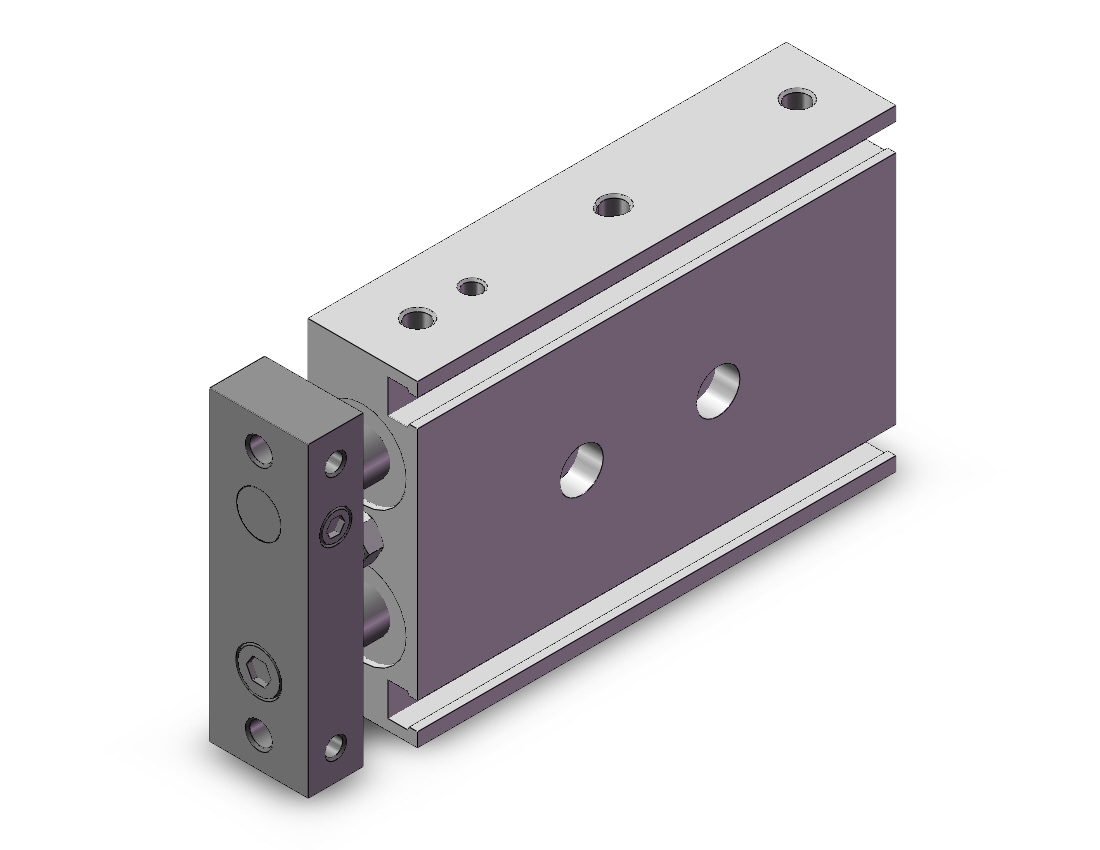 SMC 11-CXSL15-20 cyl, guide, dual rod, CXS GUIDED CYLINDER