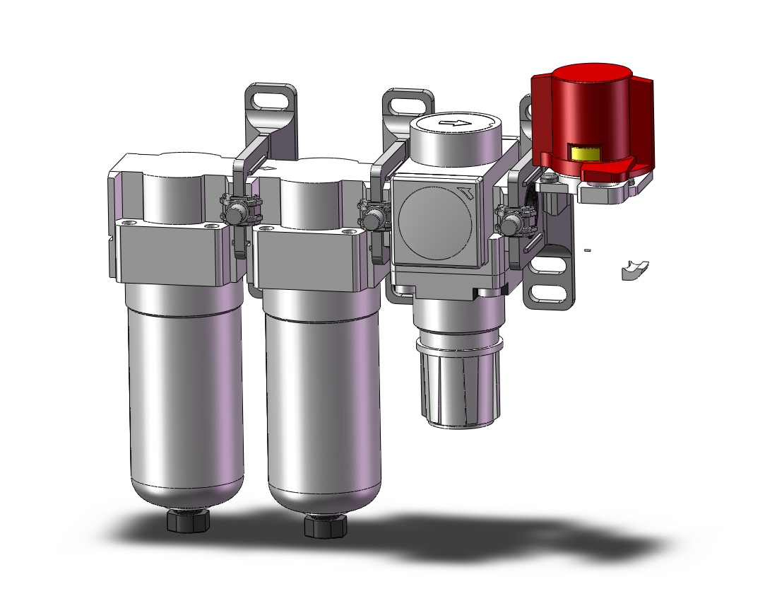 SMC AC20C-02CE-V1-B F/ms/r Combo Modular, MODULAR F.R.L.-AC2