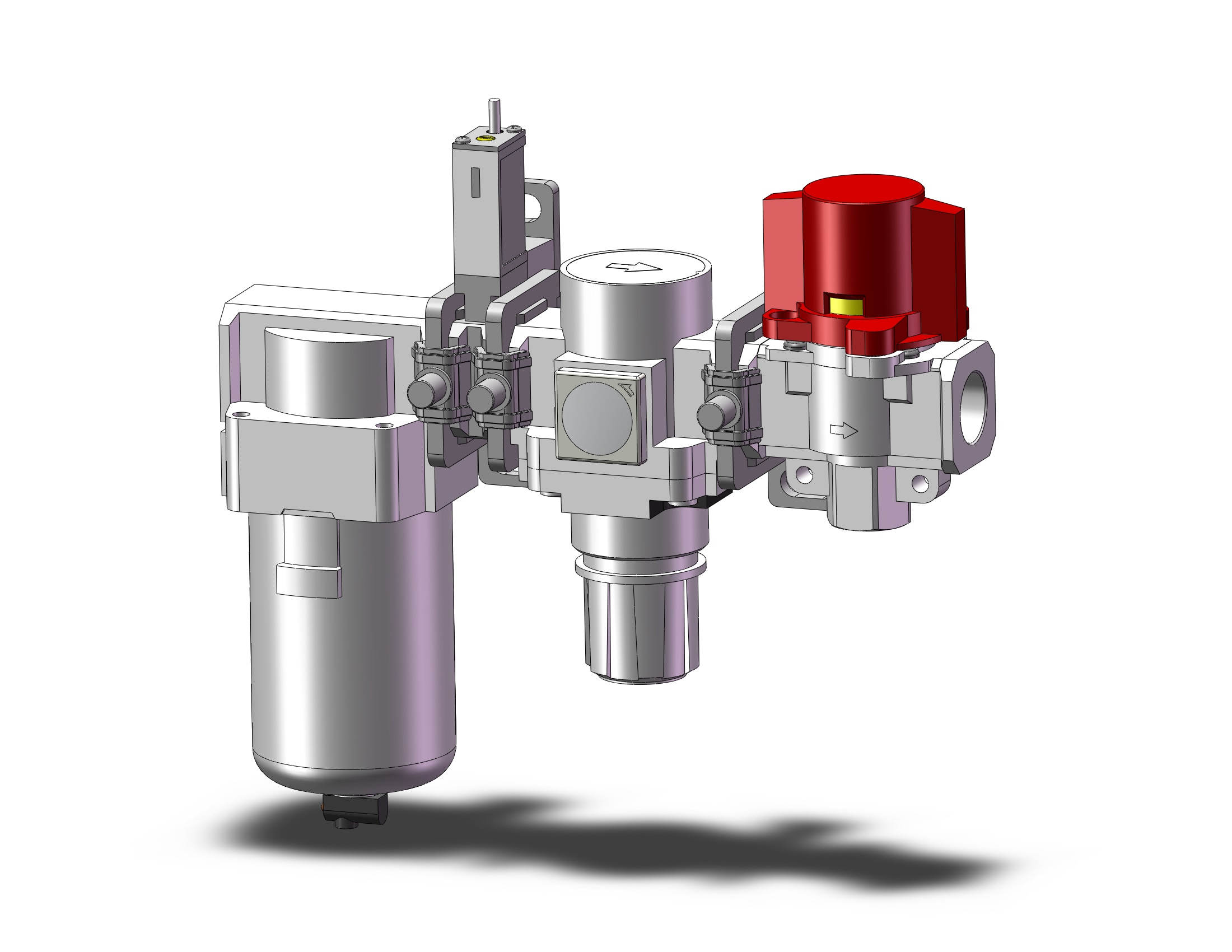 SMC AC40B-04E-SV-B F/r Combo Modular, MODULAR F.R.L.-AC40B-0