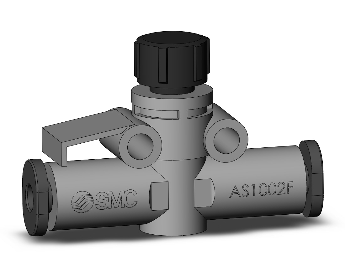 SMC AS1002F-23A speed control, inline, FLOW CONTROL W/FITTING