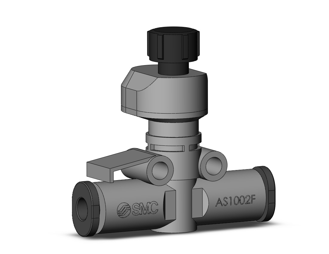 SMC AS1002FS2-04 speed control with scale, FLOW CONTROL W/FITTING