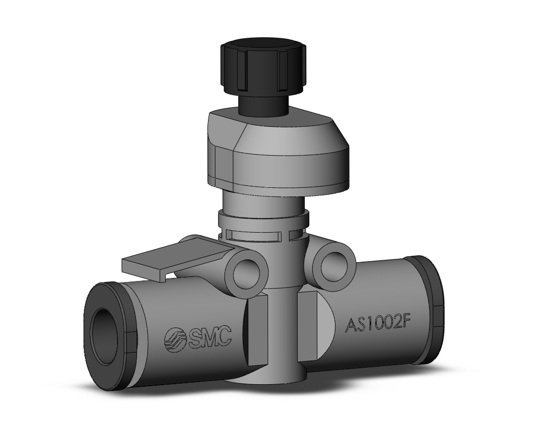 SMC AS1002FS3-06 speed control, inline, 6mm, FLOW CONTROL W/FITTING