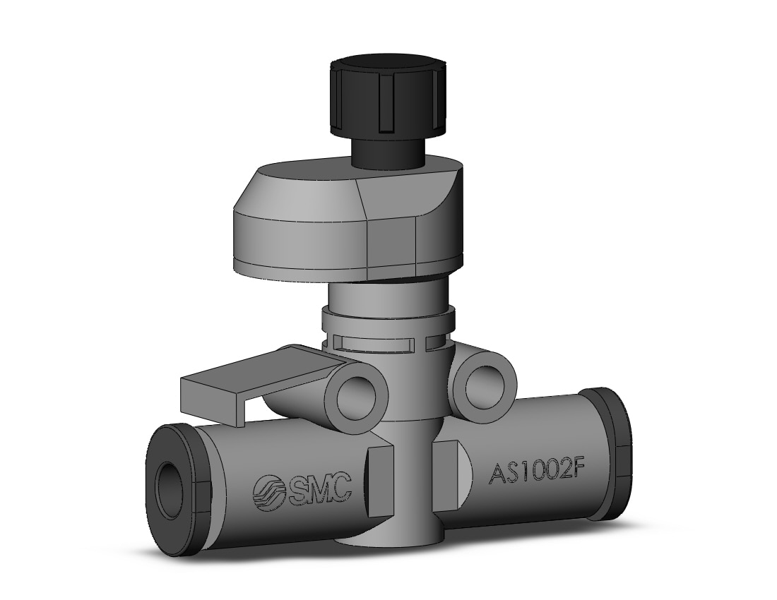 SMC AS1002FSG-04 flow control, FLOW CONTROL W/FITTING